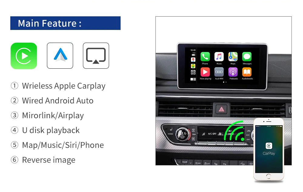 AUDI Q2 APPLE CARPLAY AND ANDROID AUTO INTERFACE - Image 4