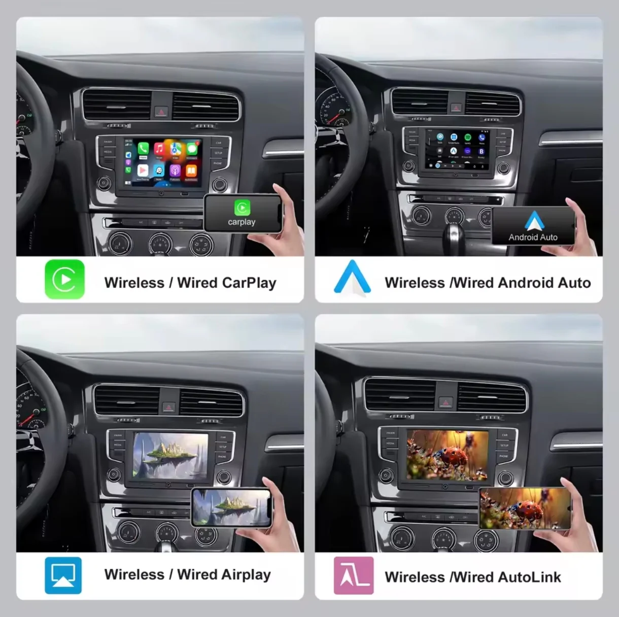 VOLKSWAGEN GOLF MK7 APPLE CARPLAY & ANDROID AUTO INTERFACE (2013 - 2019) - Image 3